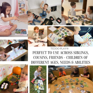Children of different ages playing and learning together