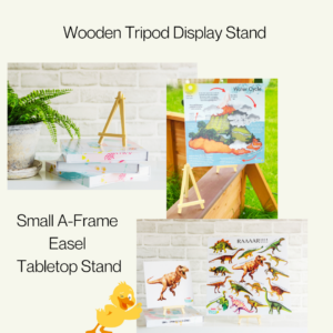 Wooden Tripod Display Stand Small Easel